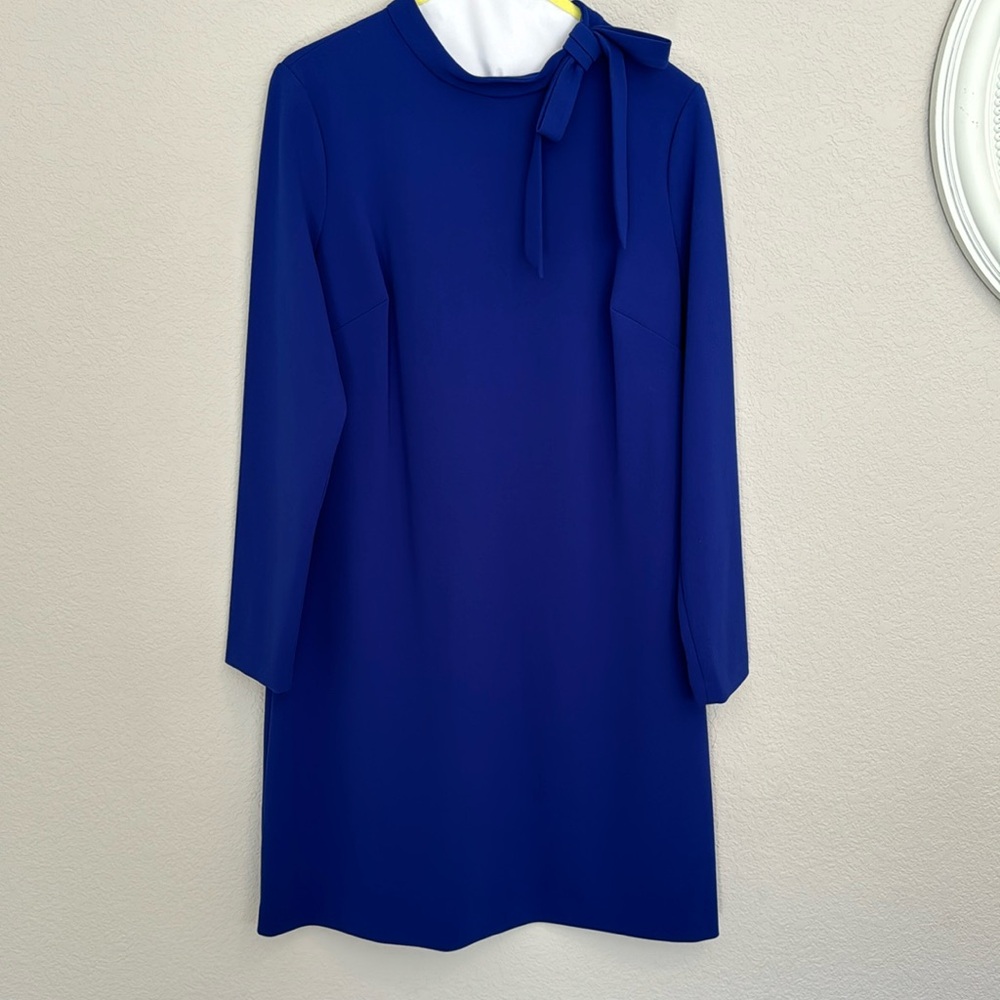 Calvin Klein Blue Dress with bow neck